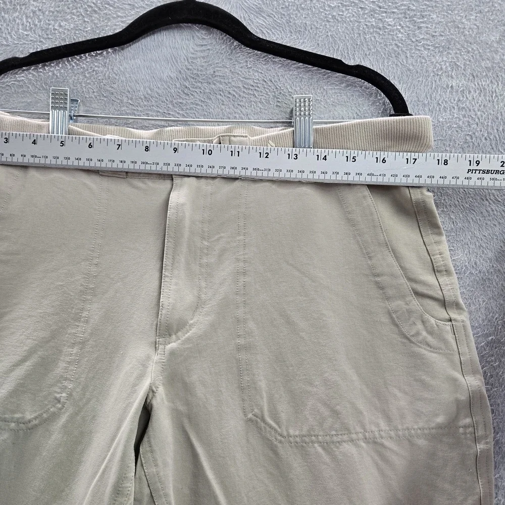 Marmot Women Pants 32 Brown Elastane Nylon Back‎ Pocket Embroidery 30